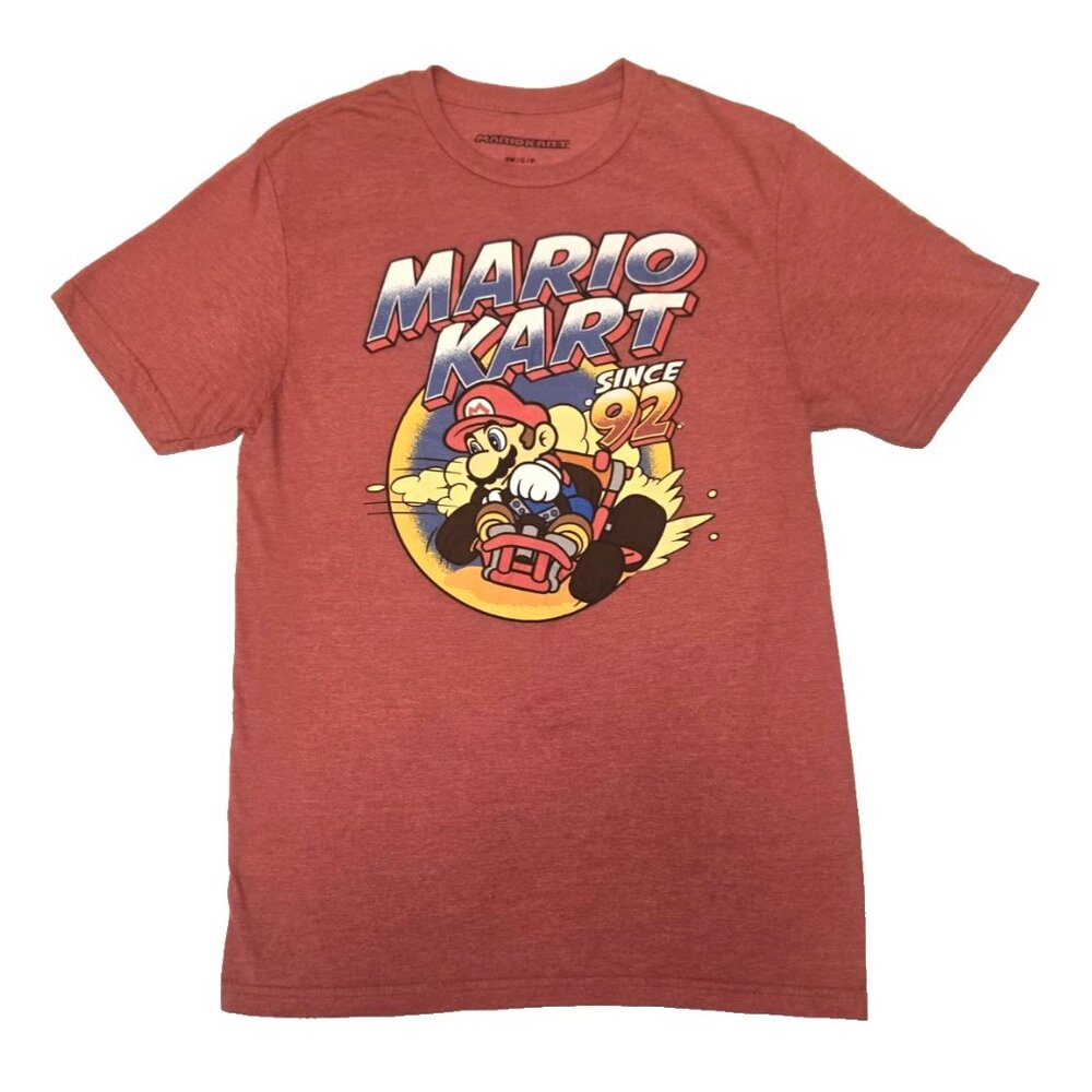 MARIO KART "Since '92" Men's Red T-shirt. Size Small. NWOT
